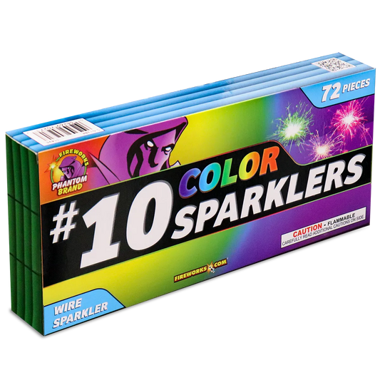 #10 Color Sparkler - 6 pieces per box
