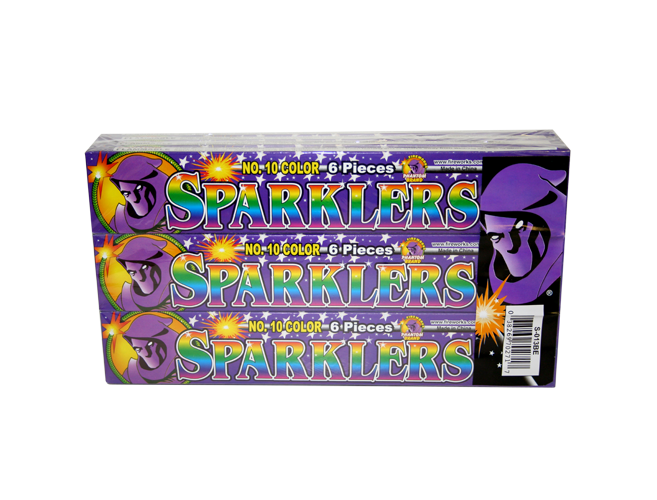 #10 Color Sparkler - 6 pieces per box