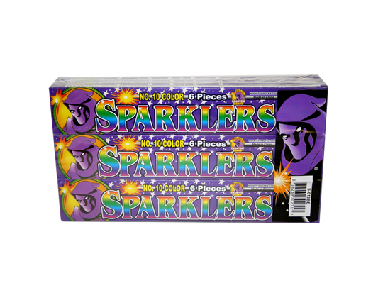 #10 Color Sparkler - 6 pieces per box