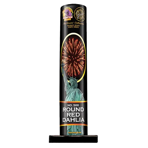 #500 Round Red Dahlia