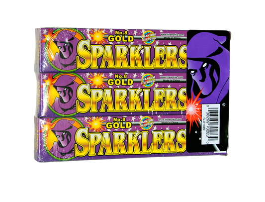 #8 Gold Sparklers 48-6-6 (EA)
