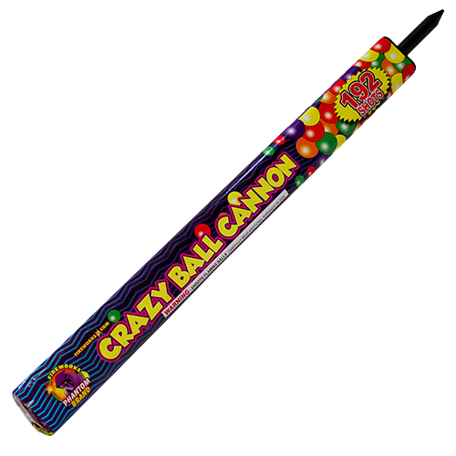 Crazy Ball Cannon Candle, 192 shots