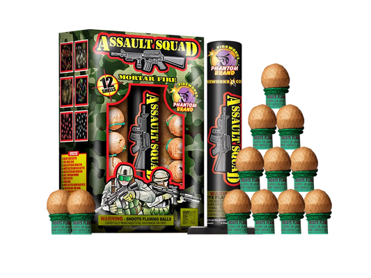 Assault Squad Mortar Fire, 12 shells