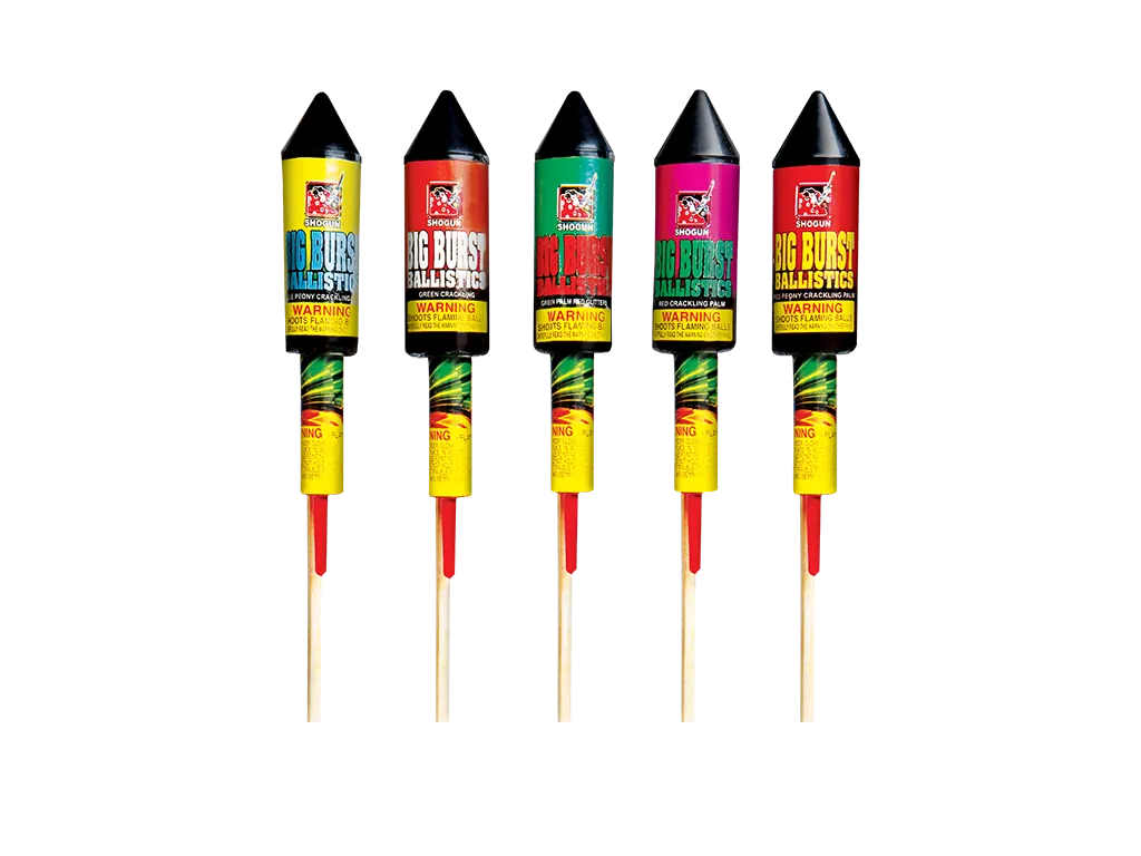 Big Burst Ballistics Rockets, 5 rockets