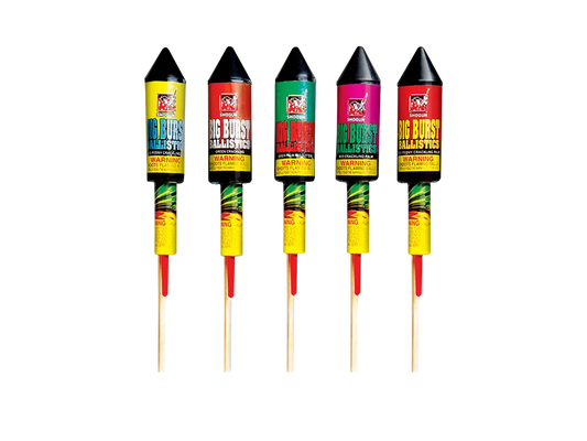 Big Burst Ballistics Rockets, 5 rockets