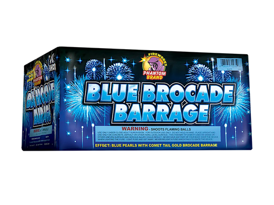 Blue Brocade Barrage, 41 Shot