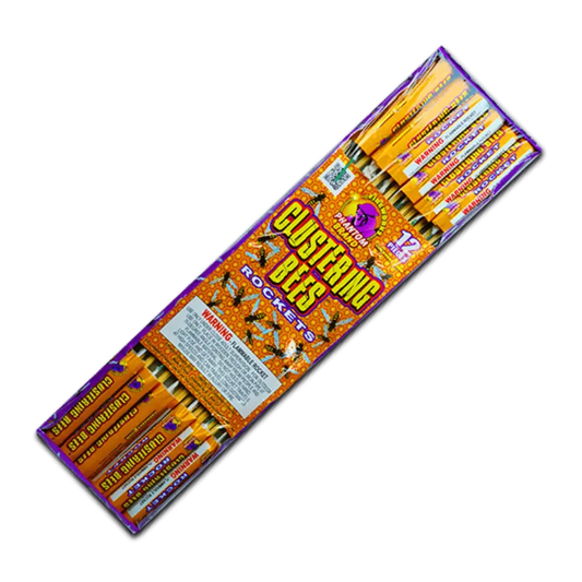 Clustering Bee Rockets, 12 pieces