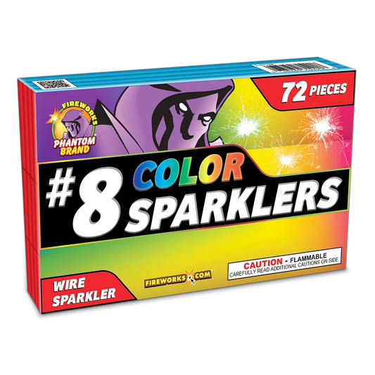 Color Sparklers - 12 boxes of 6 pcs.