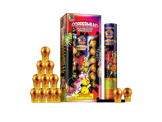 Copperhead Mortar Shells, 12 shells