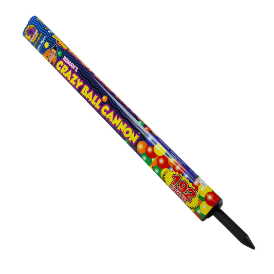Crazy Ball Cannon Candle, 192 shots
