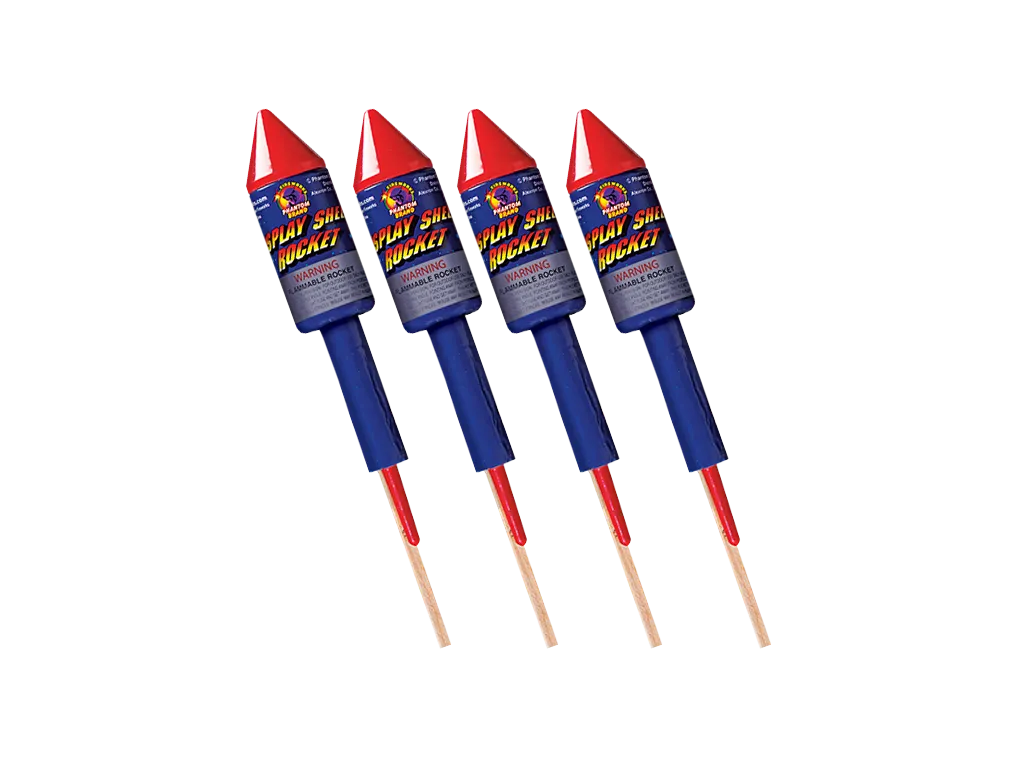 Display Shell Rockets, (1 Box) 4 pieces