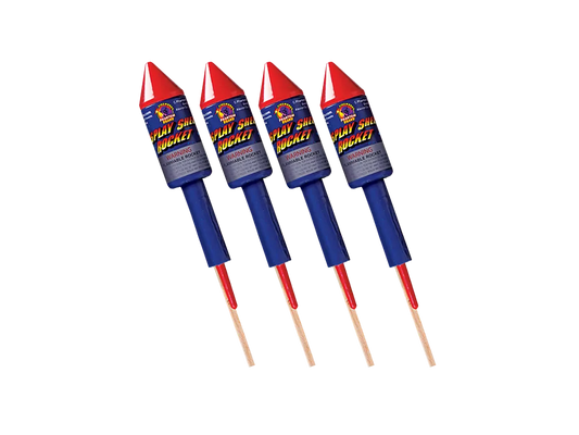 Display Shell Rockets, (1 Box) 4 pieces