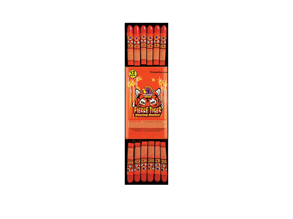 Fierce Tiger Soaring Rockets, 12 pieces