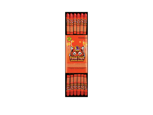 Fierce Tiger Soaring Rockets, 12 pieces
