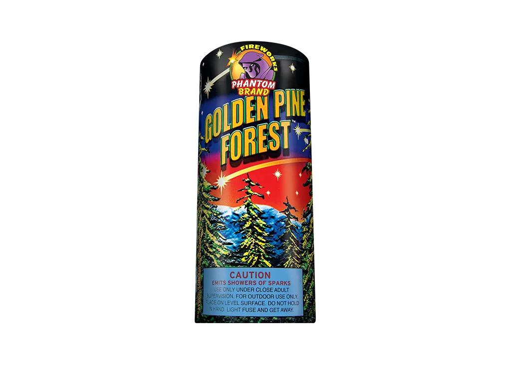Golden Pine Forest Fountain