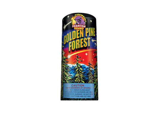 Golden Pine Forest Fountain