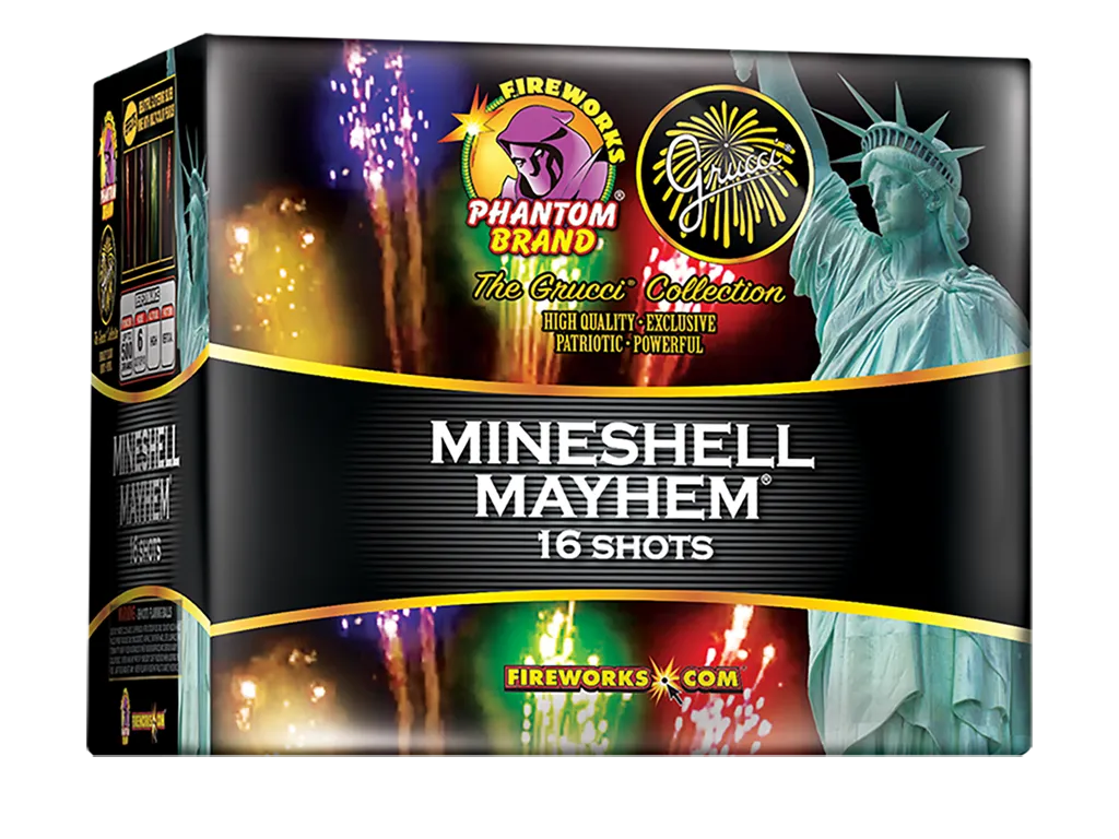 Grucci Mineshell Mayhem, 16 Shot