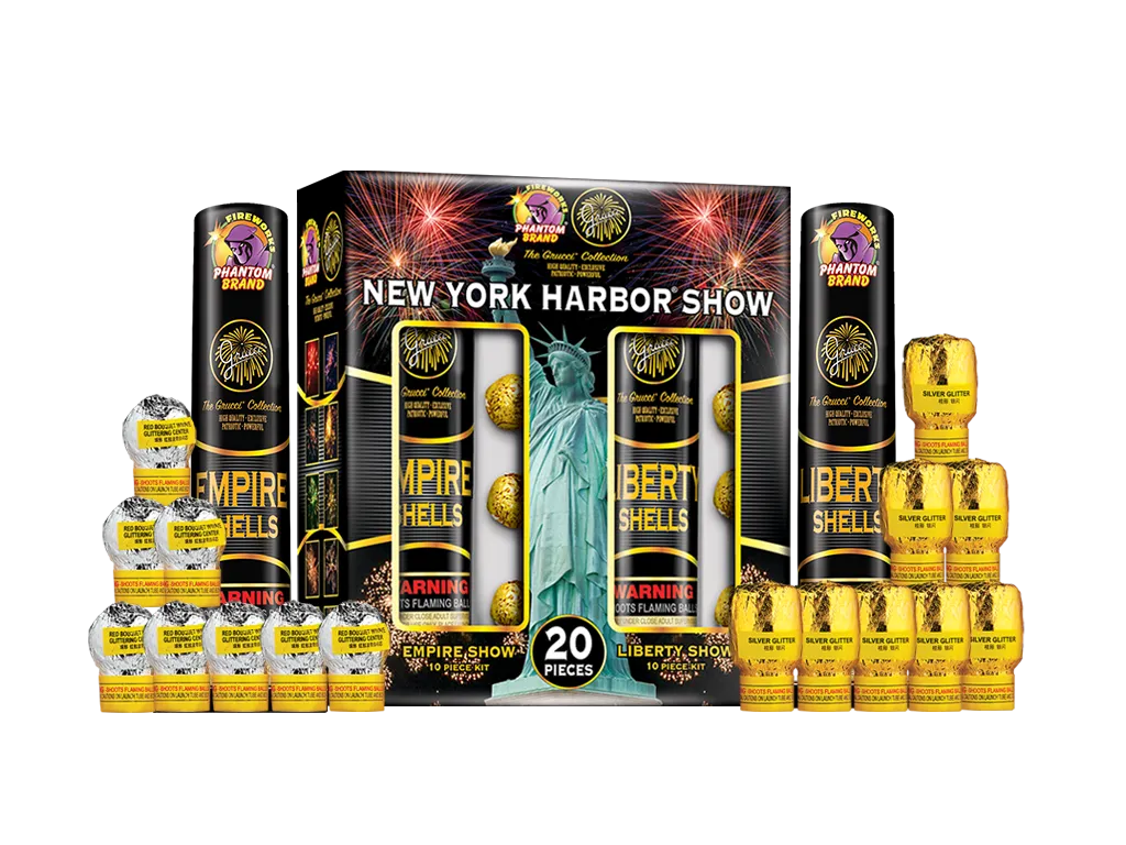 Grucci New York Harbor Show, 20 shell kit
