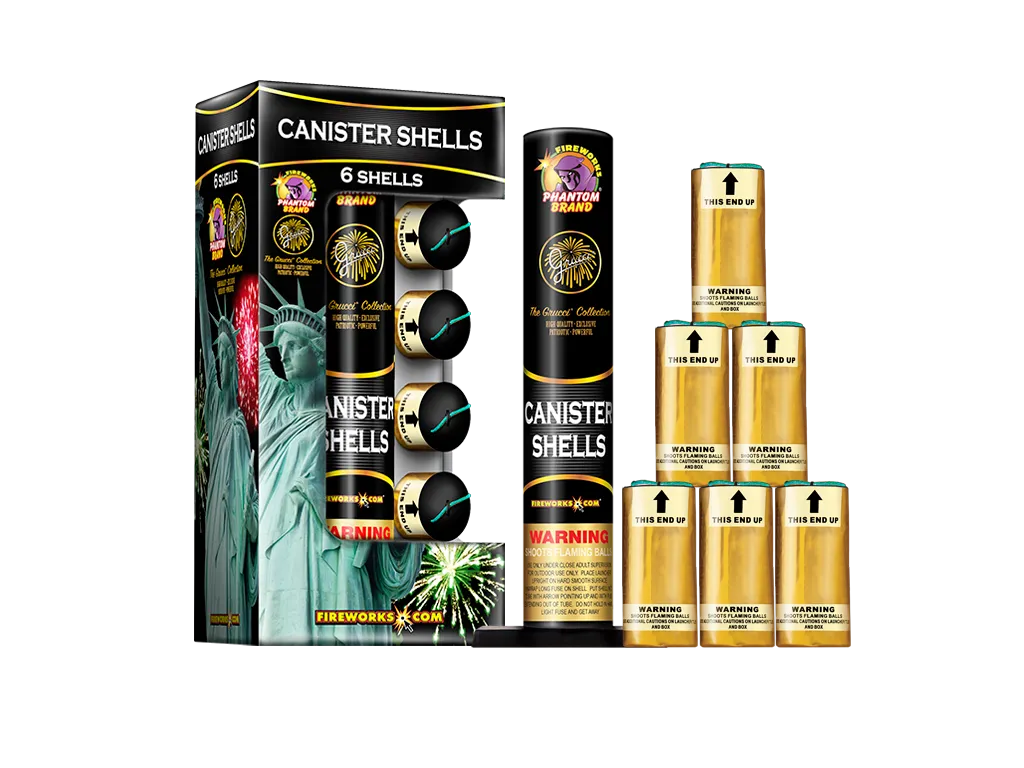 Grucci Canister Shell Kit, 6 shells