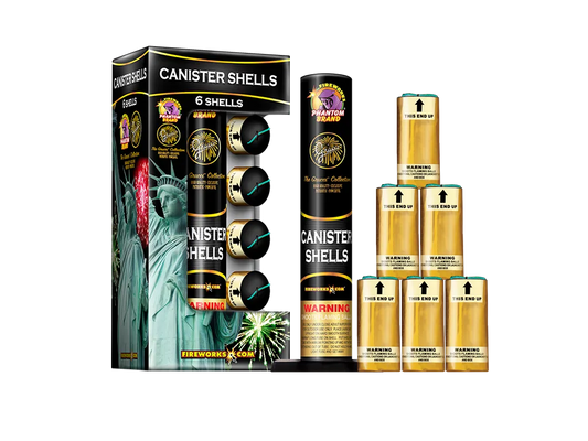 Grucci Canister Shell Kit, 6 shells