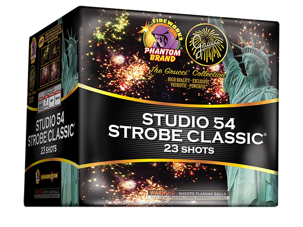 Grucci Studio 54 Strobe Classic, 23 Shot