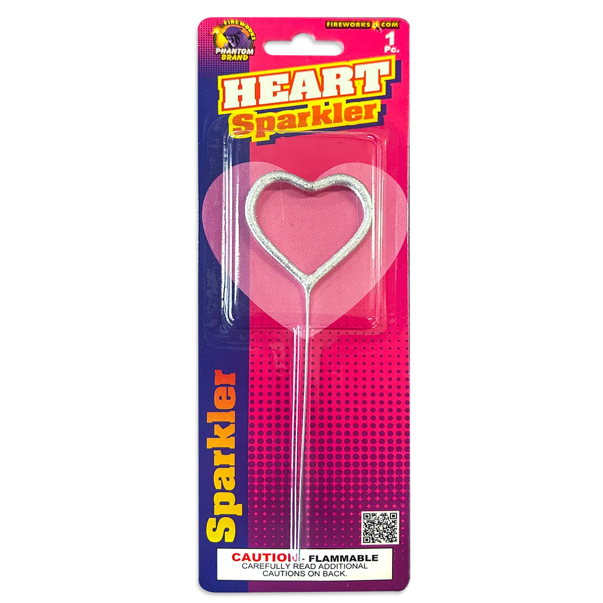 Heart Sparkler - Silver