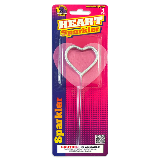 Heart Sparkler - Silver