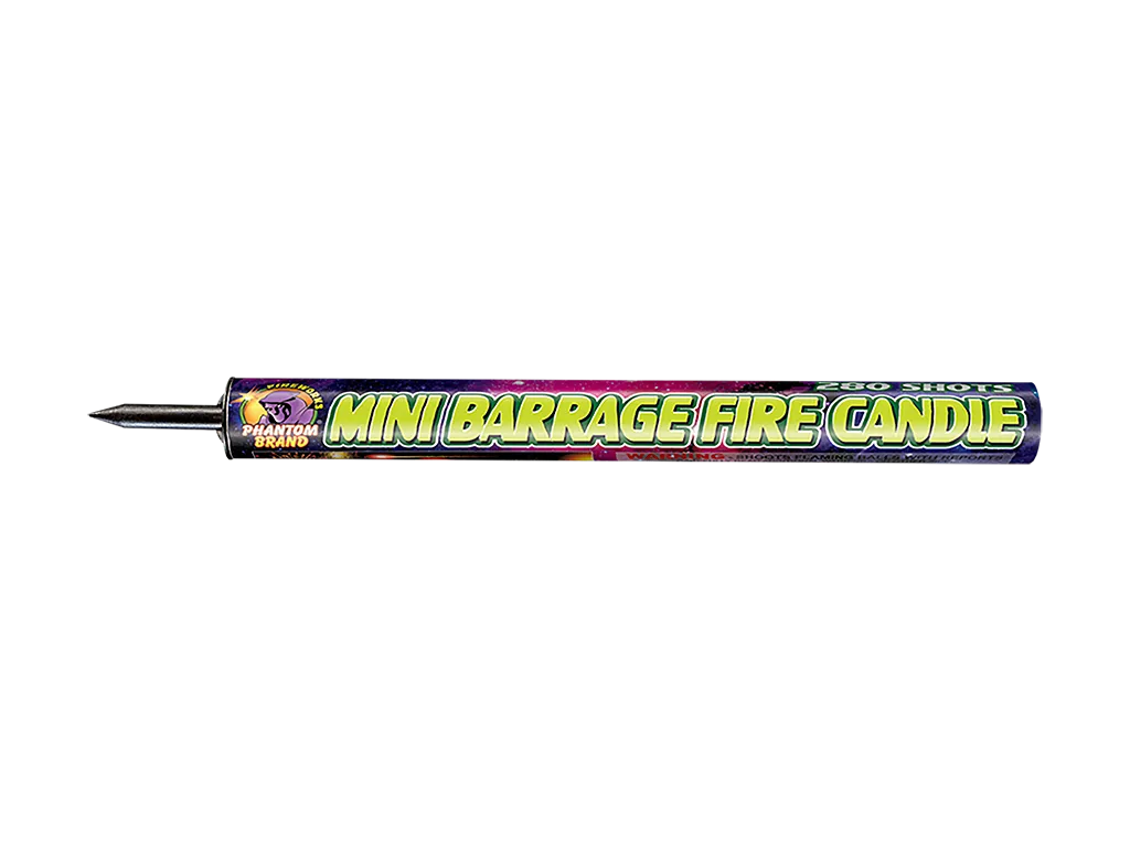 Mini Barrage Candle, 280 shots