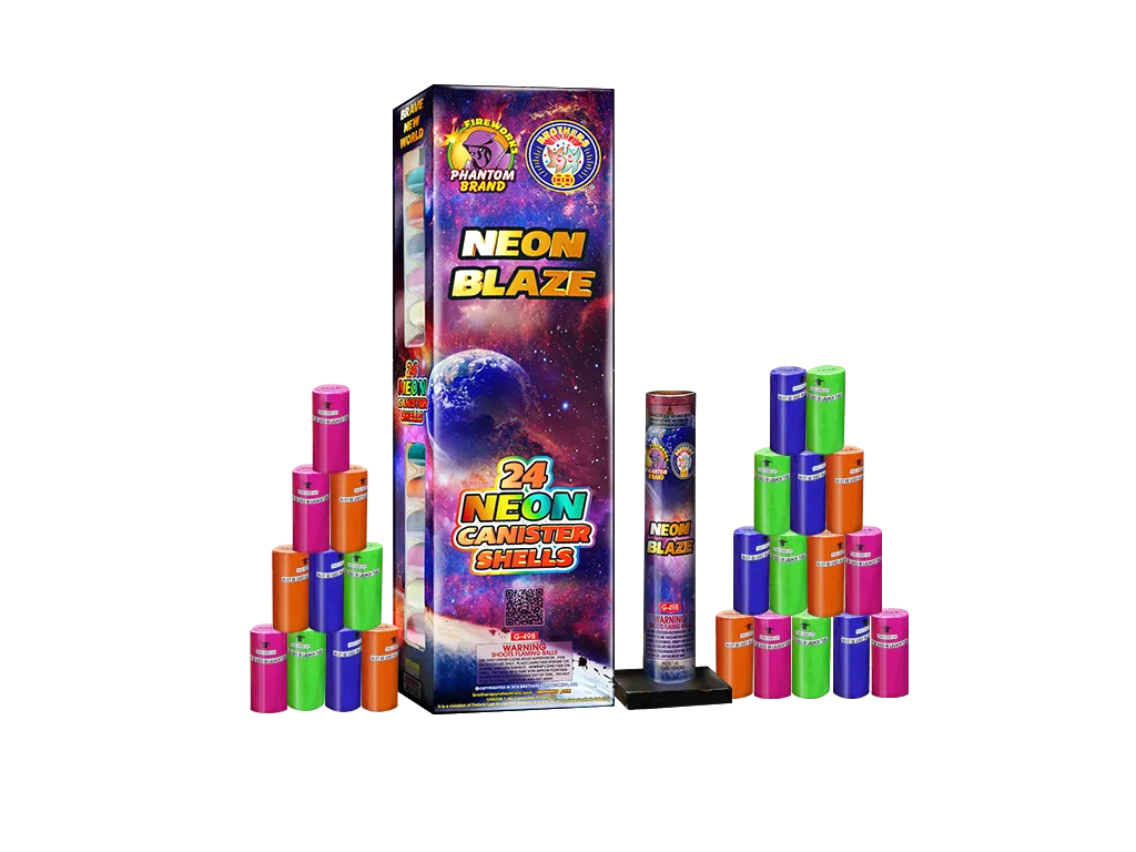 Neon Blaze Canister Shells, 24 Canister Shells