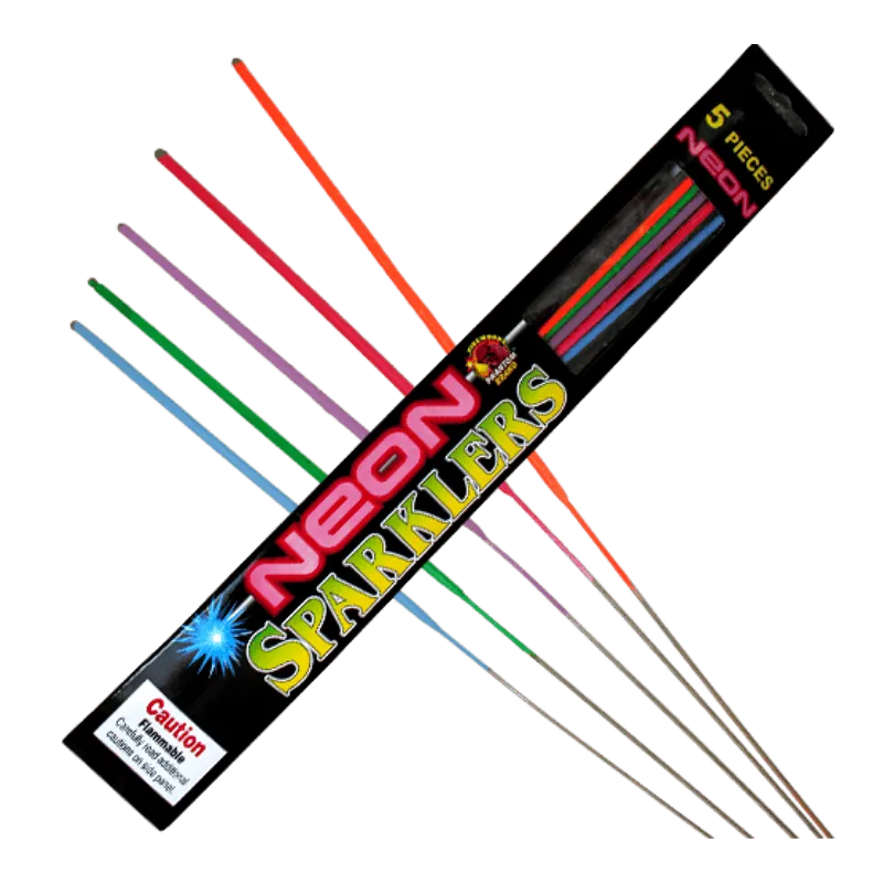 Neon Sparkler 5pc Bag