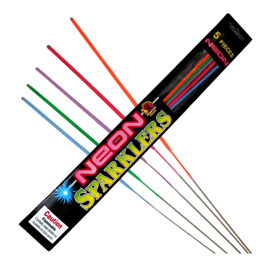 Neon Sparkler 5pc Bag