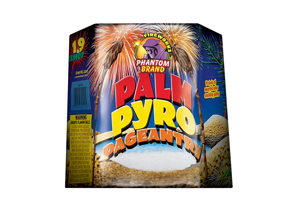 Palm Pyro Pageantry, 19 Shot