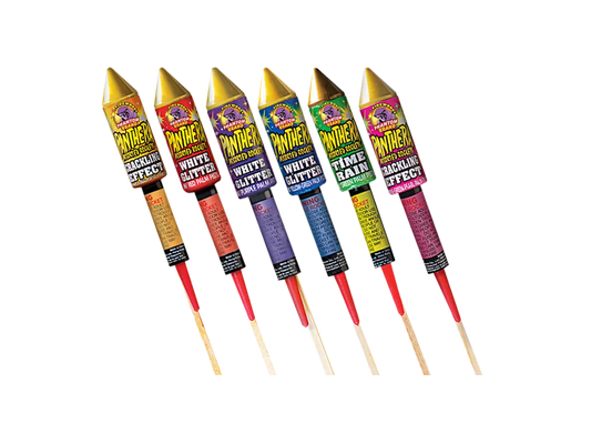 Panthera Assortment Rockets, 6 pieces