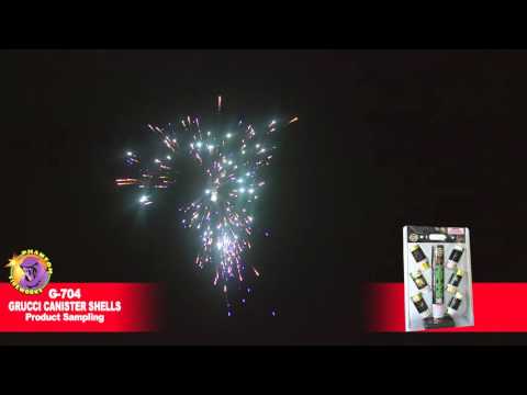Preview video of Grucci Canister Shell Kit, 6 shells