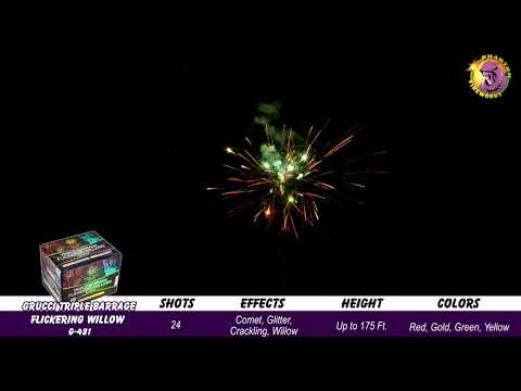 Preview video of Triple Barrage Flickering Willows, 24 shot