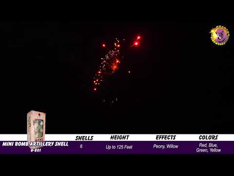 Preview video of Mini Bomb Artillery Shell Kit, 6 shells