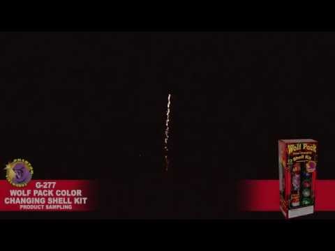 Preview video of Wolf Pack Color Changing Shell Mortar Kit, 12 pieces