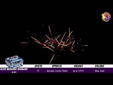 Preview video of Blue Brocade Barrage, 41 Shot