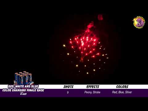 Red, White And Blue Color Changing Finale Rack