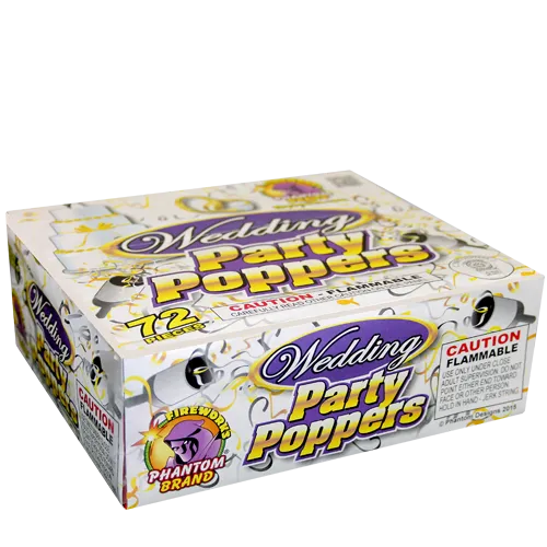 Wedding Party Poppers 72 pcs.