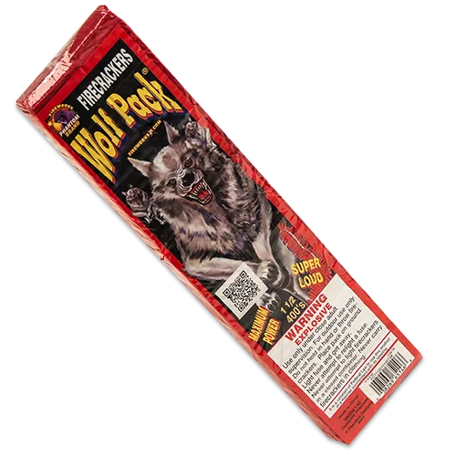 Wolf Pack Firecrackers, 400 Count Strip