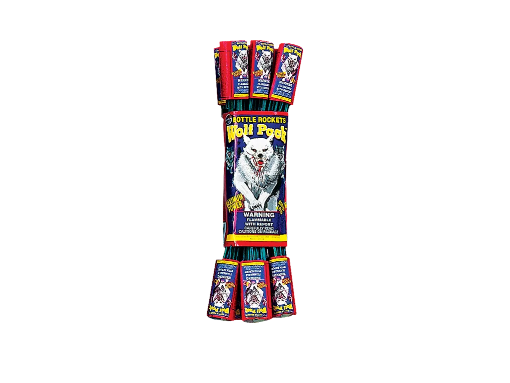 Wolf Pack Bottle Rockets, 144 pc