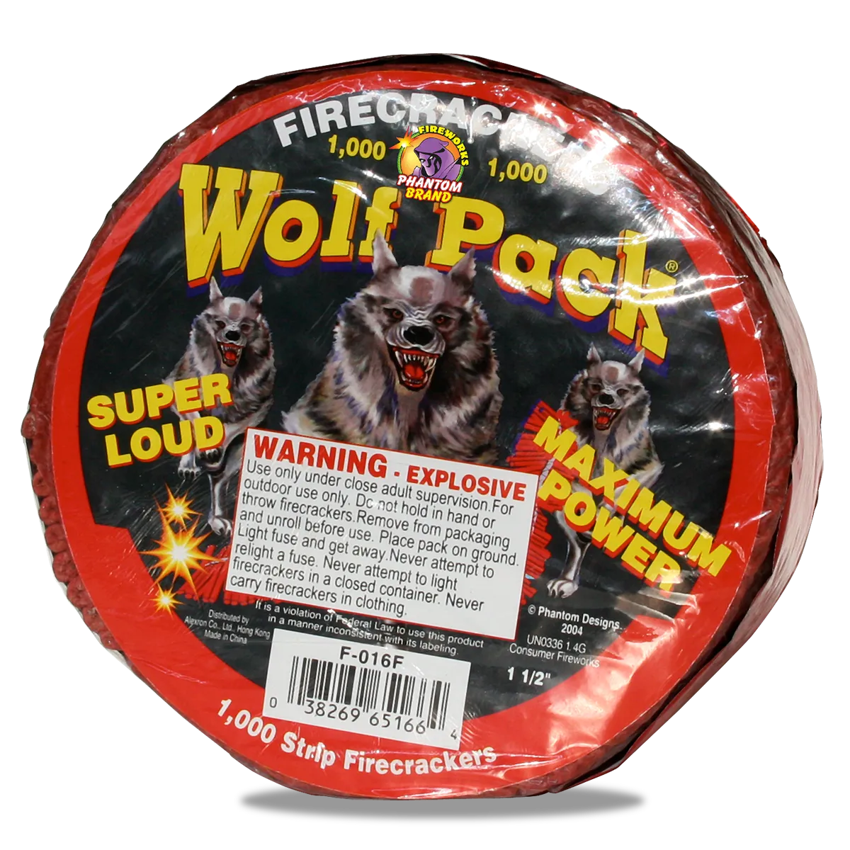 Wolf Pack Firecrackers, 1,000 Count Strip